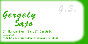 gergely sajo business card